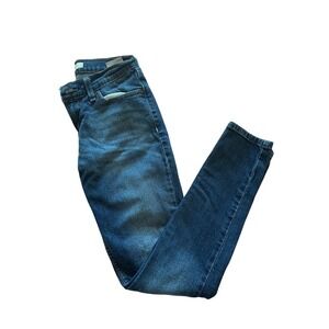 Levis 524 Skinny Jeans Womens 3S W26 L30 Medium Wash Blue Low Rise Denim